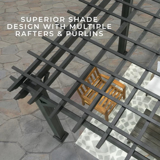 Backyard Discovery 4.9 m × 3.7 m Stratford Traditional Steel Pergola