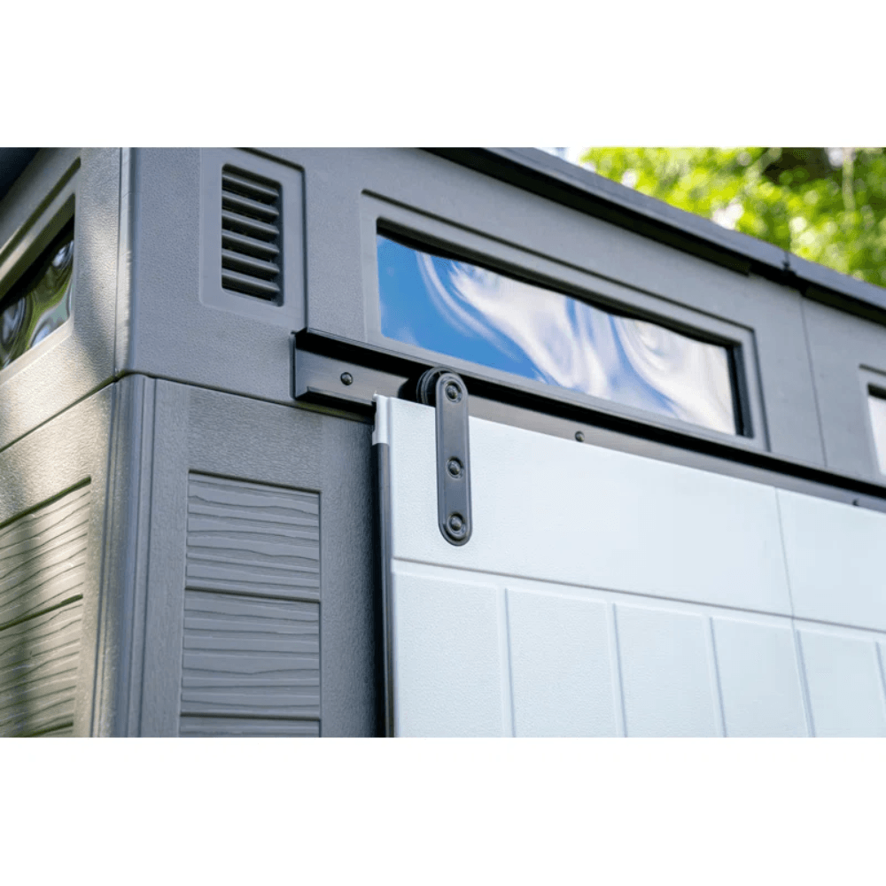 Modernist 3.05 m × 2.13 m Barn Door Storage Shed